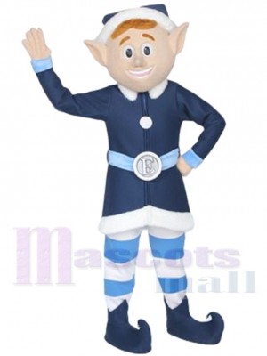 heureux, elfe, garçon Mascotte Costume Dessin animé
