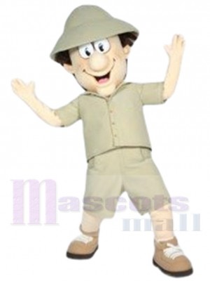 garçon explorateur costume de mascotte