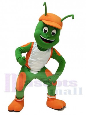 Insecte Vert Sport Mascotte Costume Pour les têtes de mascotte adultes