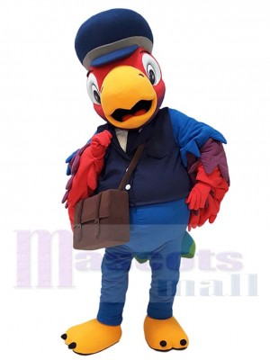 Oiseau perroquet policier Mascotte Costume Pour les têtes de mascotte adultes