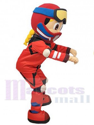 Fille costume de mascotte