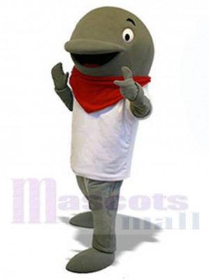 Dauphin gris Mascotte Costume Pour les têtes de mascotte adultes