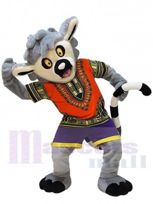 Lémurien gris Mascotte Costume Pour les têtes de mascotte adultes