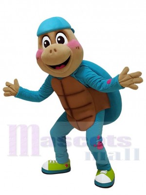 Tortue de mer amicale Mascotte Costume Pour les têtes de mascotte adultes