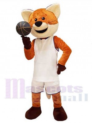 Basket-ball Sport Renard Mascotte Costume Pour les têtes de mascotte adultes