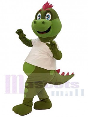 Dinosaure vert mignon Mascotte Costume Pour les têtes de mascotte adultes