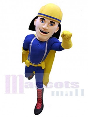 Pompier costume de mascotte
