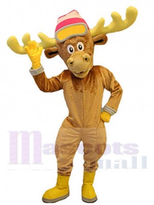 Renne marron Mascotte Costume Pour les têtes de mascotte adultes