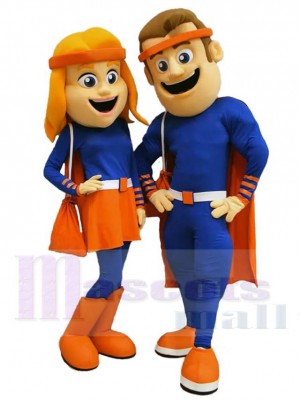 Sportif homme et femme Mascotte Costume Personnes