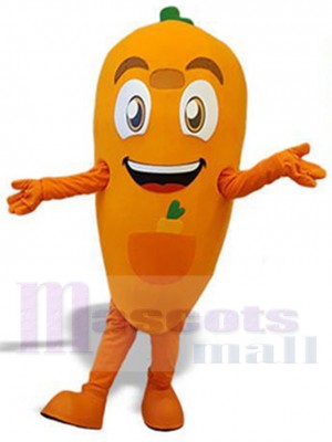 Joyeuse carotte orange Mascotte Costume Dessin animé