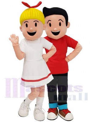 Garçon costume de mascotte