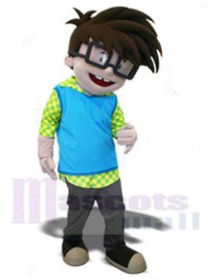 garçon et fille costume de mascotte