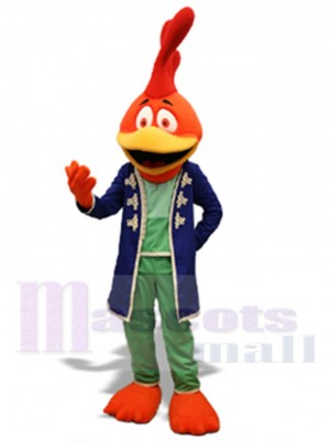 Coq costume de mascotte