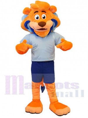 Lion orange agile Mascotte Costume Animal