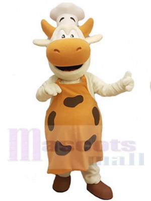 Vache chef potelée Mascotte Costume Animal