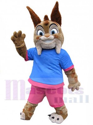 Joyeux Lynx Mascotte Costume Animal