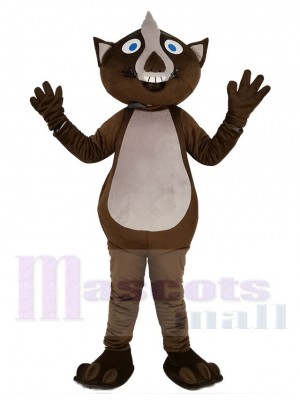 marron Wombat Mascotte Costume Animal