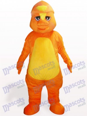 Costume de mascotte adulte jaune dinosaure