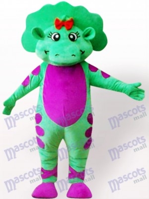 Costume de mascotte adulte vert dinosaure