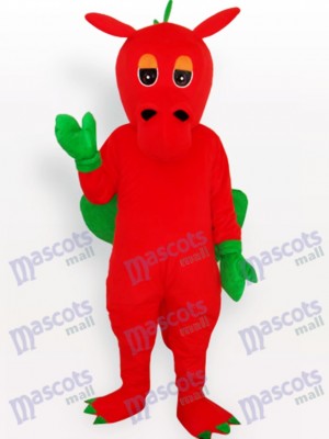 Costume de mascotte adulte animal dinosaure rouge