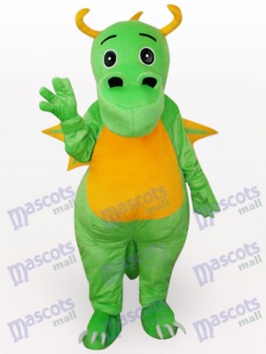 Costume drôle de mascotte adulte vert dinosaure animaux