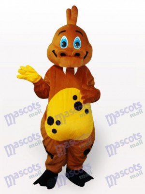 Costume de mascotte adulte animal dinosaure or