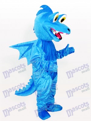 Costume drôle mascotte adulte bleu Stegosaurus