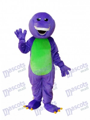 Purple Barney Dinosaur mascotte Costume adulte Animal