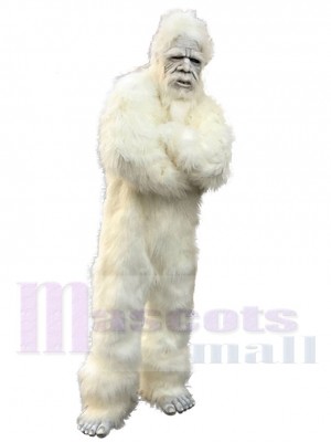 Yéti costume de mascotte