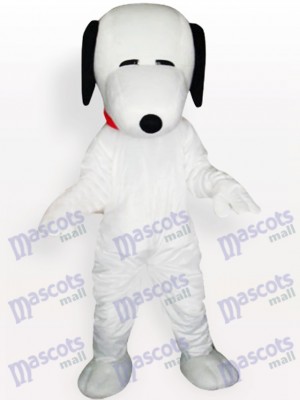 Snoopy Dog avec Costume de mascotte adulte collier rouge
