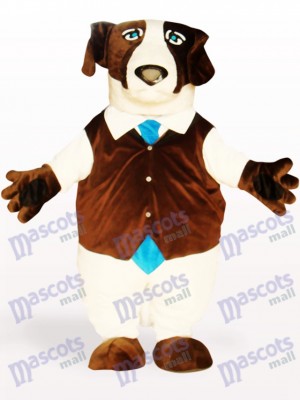 Costume de mascotte adulte chien brun animal