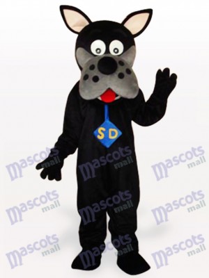 Costume de mascotte adulte chien noir