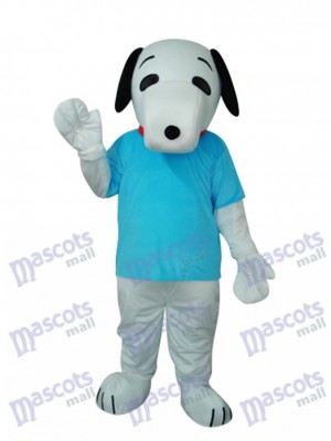 T-shirt bleu Snoopy Dog mascotte Costume adulte Animal