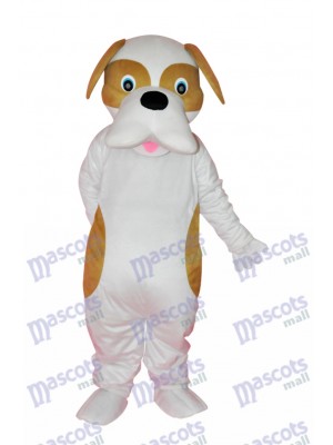Costume de mascotte adulte chien brun et blanc Animal