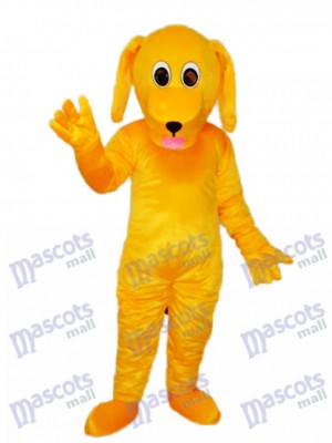 Mascotte de chien jaune Mascotte Costume adulte