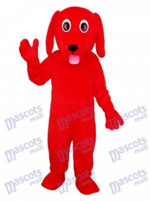 Petit Costume Adulte Mascotte de Chien Rouge