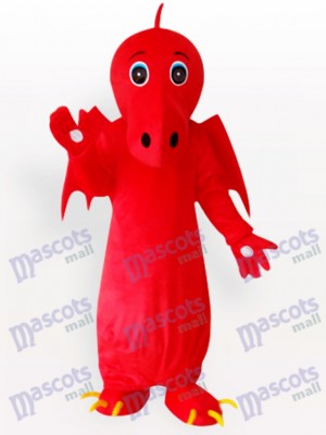 Costume de mascotte adulte dragon chinois rouge