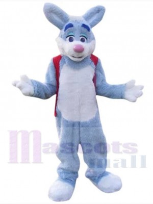 Lapin de Pâques en peluche bleu Mascotte Costume Animal
