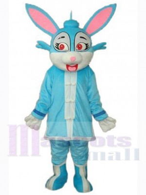 Lapin de Pâques bleu mignon Mascotte Costume Animal