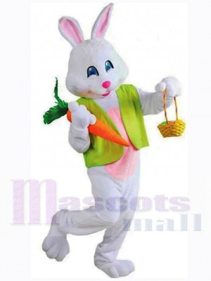 Joyeux lapin de Pâques amical Mascotte Costume Animal