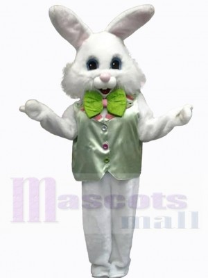 Mignon lapin de Pâques blanc Mascotte Costume Animal