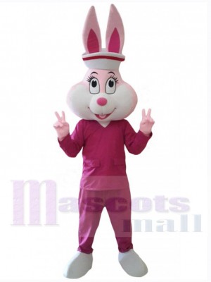 Lapin de Pâques costume de mascotte
