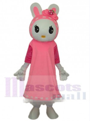 Lapin de Pâques costume de mascotte