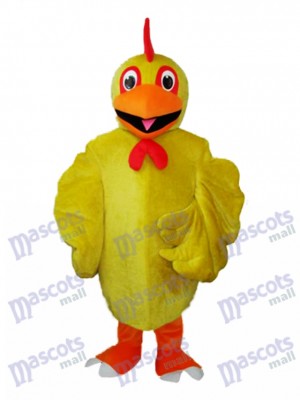 Costume de mascotte adulte poulet jaune