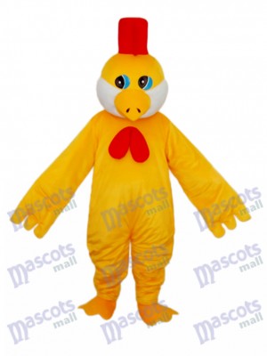 Petit Mascotte de Poulet Jaune Costume Adulte