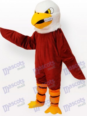 Costume drôle de mascotte adulte aigle marron