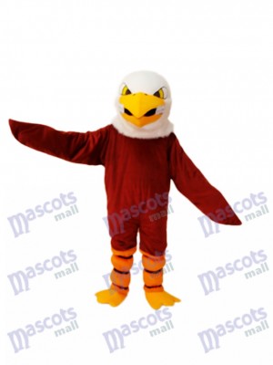 Costume de mascotte aigle marron adulte