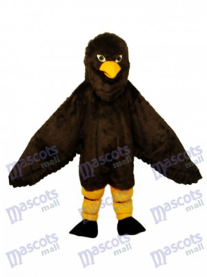 Costume adulte mascotte aigle marron à poils longs Animal