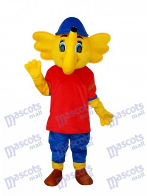 Mascotte jaune Big Elephant Mascotte Costume Animal