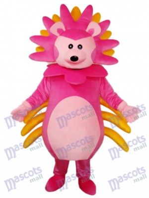 Costume adulte de mascotte hérisson rose Animal